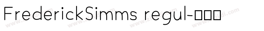 FrederickSimms regul字体转换